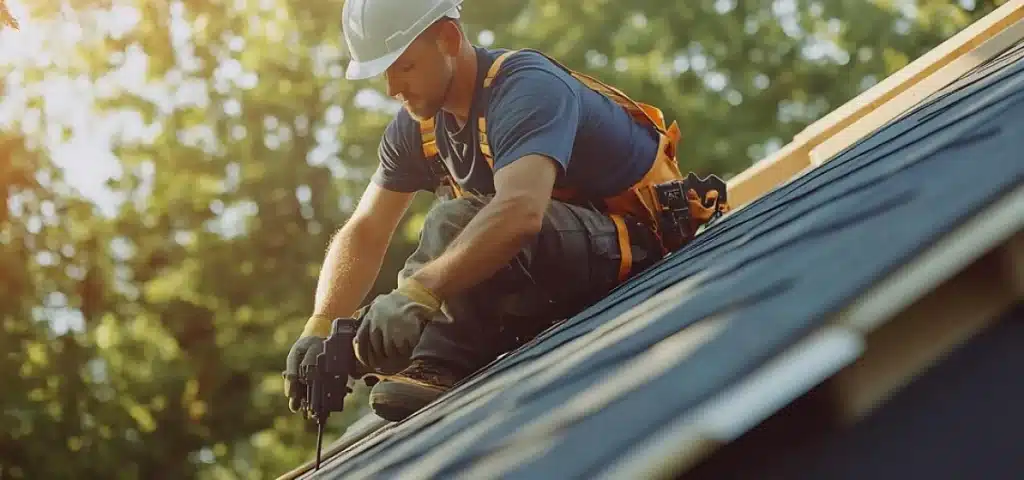 homeowners learning about roof repairs in Belton, Missouri